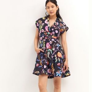 Anthropologie Maeve floral mini dress